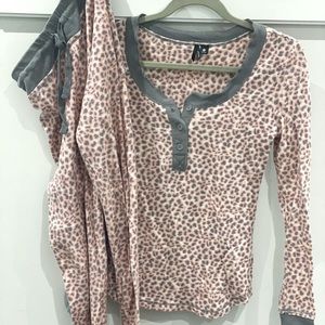 Pink Leopard PJ set